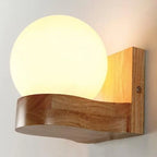 Wall Lamp | Wood & Glass Warm Light | SmartFix Mounting
