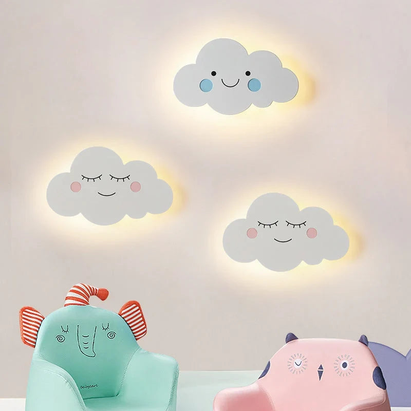 Wall Light | Cloud-Shaped Integrated LED | Iron & Acrylic