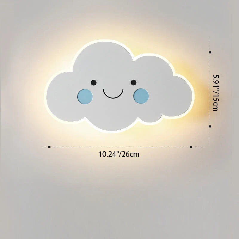 Wall Light | Cloud-Shaped Integrated LED | Iron & Acrylic