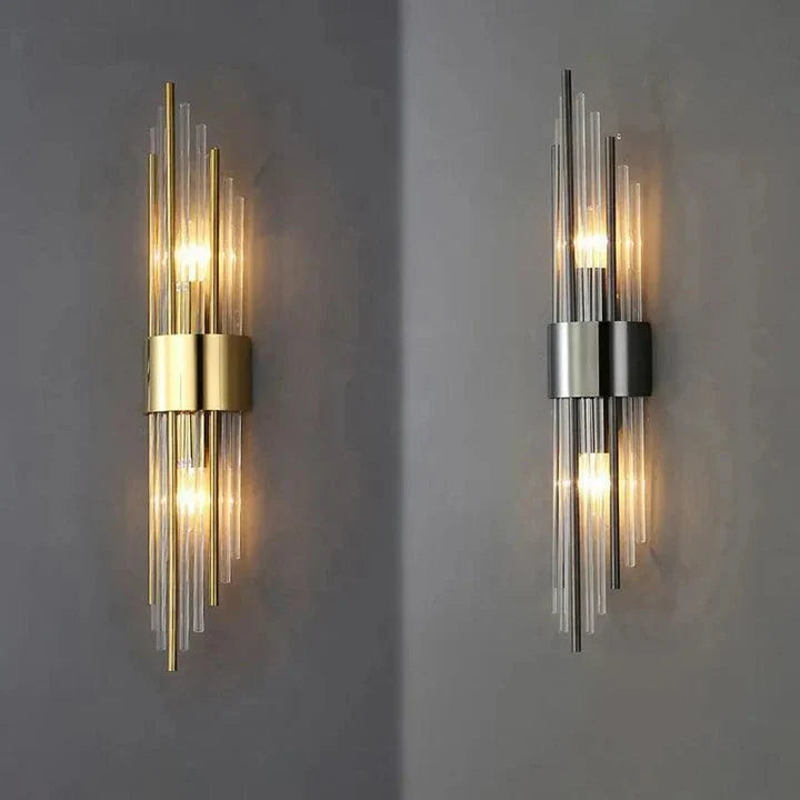 Wall Light | Crystal & Golden Finish
