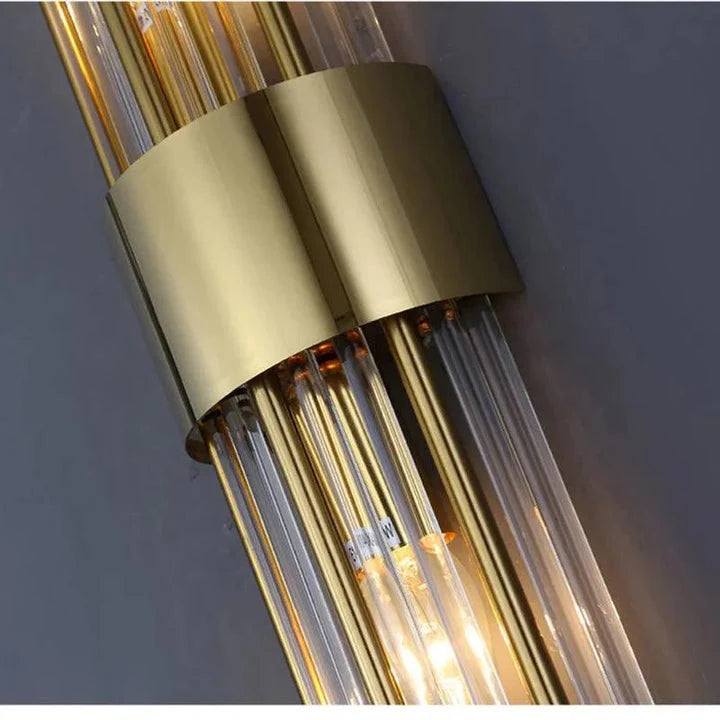 Wall Light | Crystal & Golden Finish