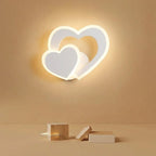 Wall Light | Heart-Shaped LED & Acrylic Diffuser | 22 x 20 cm