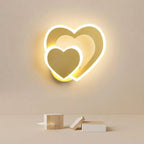 Wall Light | Heart-Shaped LED & Acrylic Diffuser | 22 x 20 cm