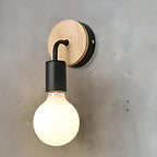 Wall Light | Iron & Wood Nordic Design | 35 x 15 cm