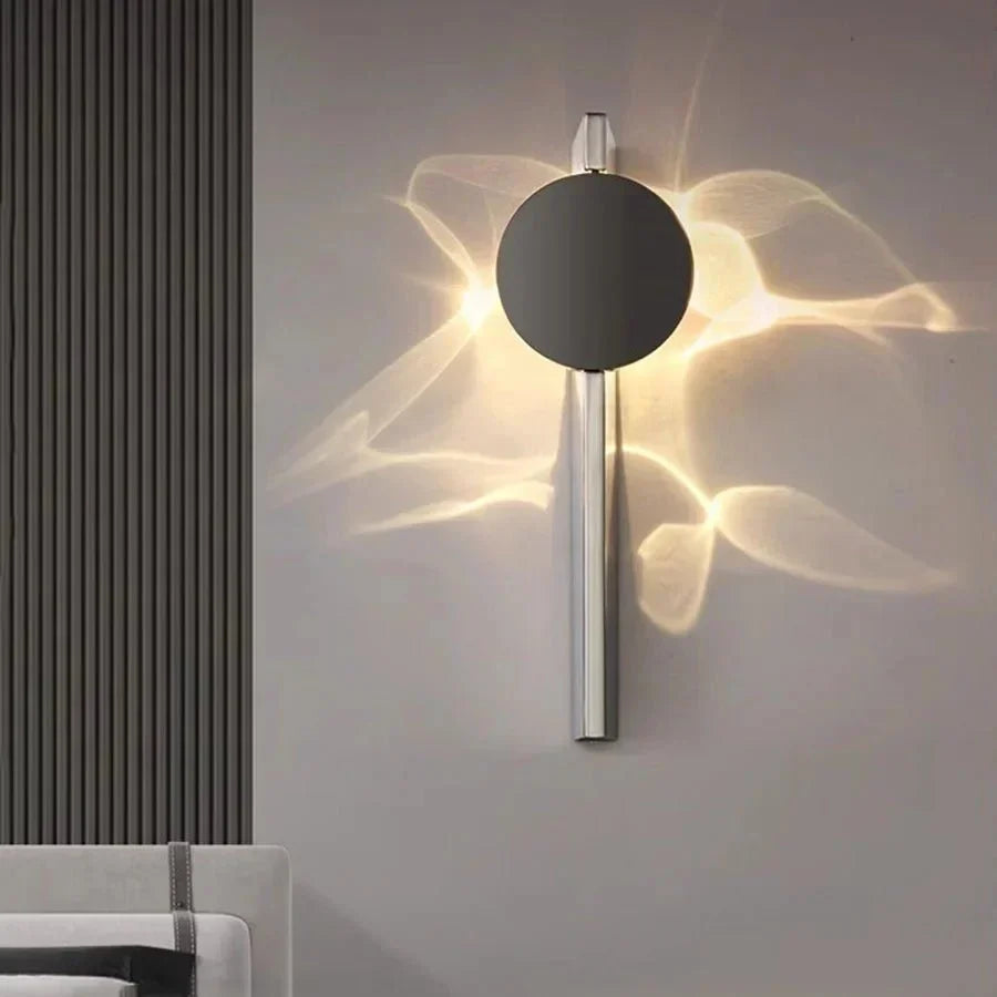 Wall Light | Ribbed Stainless Steel & Infinitely Rotatable LED | 33/38 cm