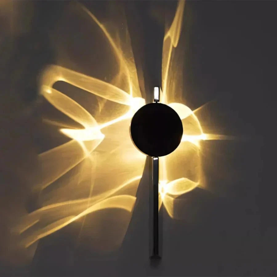 Wall Light | Ribbed Stainless Steel & Infinitely Rotatable LED | 33/38 cm