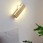 Wall Light | Rotatable Acrylic Shade & Wood | 3 Sizes