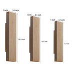 Wall Light | Rotatable Acrylic Shade & Wood | 3 Sizes