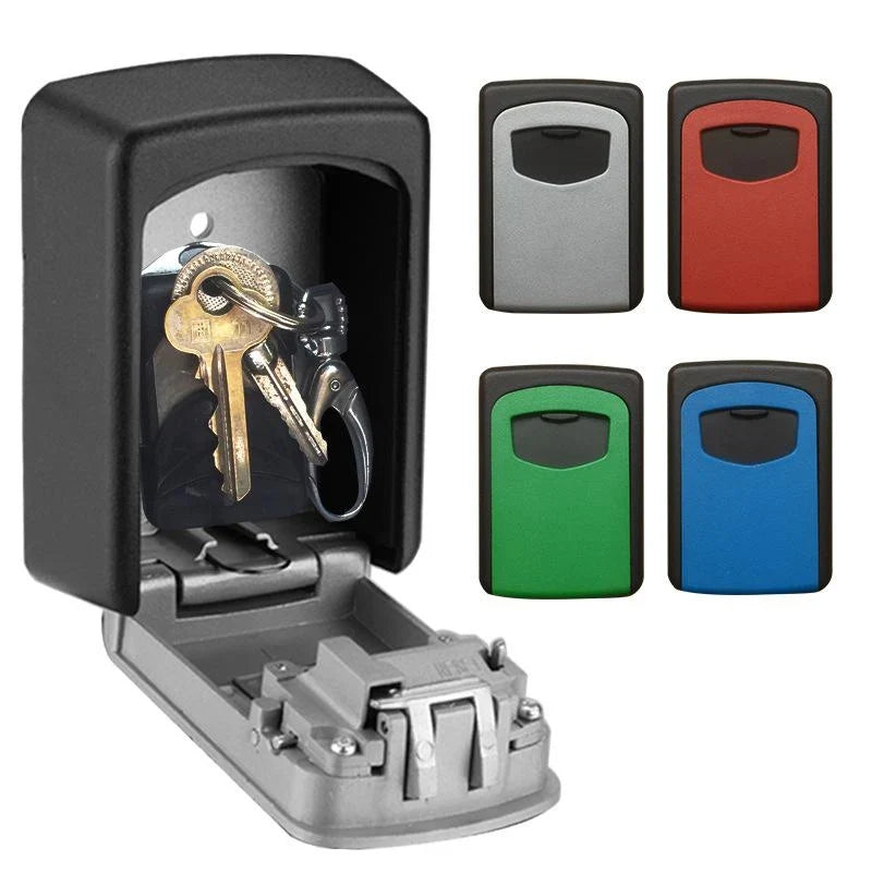 Wall-Mounted Key Safe | Weatherproof Zinc Alloy & Adjustable Combination Lock | 12 x 8 x 4 cm