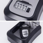 Wall-Mounted Key Safe | Weatherproof Zinc Alloy & Adjustable Combination Lock | 12 x 8 x 4 cm