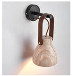 Wall Sconce | Lantern-Inspired Travertine Shade & Wood Accents | H 30 cm