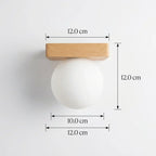 Wall Sconce | Nordic Glass & Metal Integrated LED