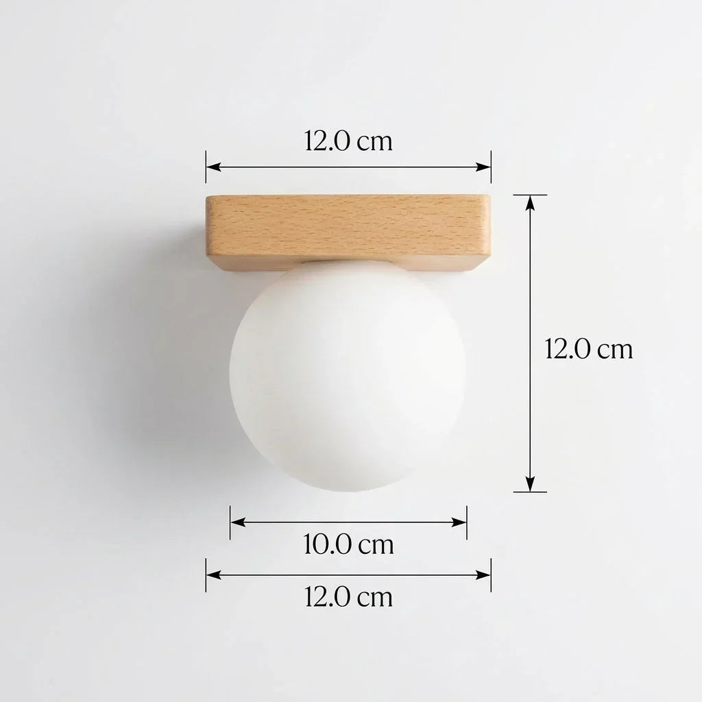 Wall Sconce | Nordic Glass & Metal Integrated LED