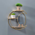 Wall Shelf | Double Circle & No-Drill Mounting