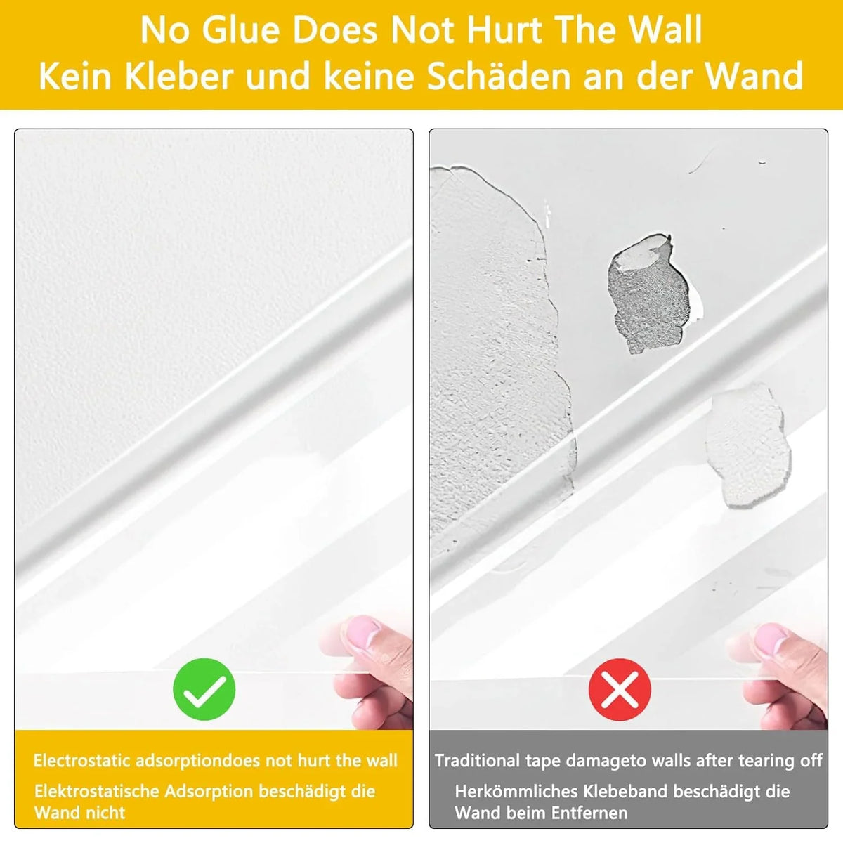 Wall Sticker | Electrostatic & Residue-Free | 45/60 x 300 cm