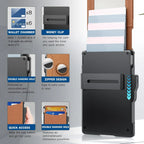Wallet | RFID-Blocking & AirTag-Compatible | Holds 12 Cards