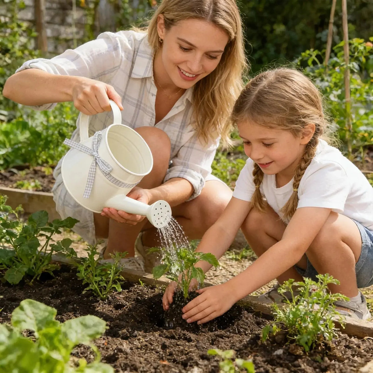Watering Can | Coated Steel & Gentle Sprinkler Head