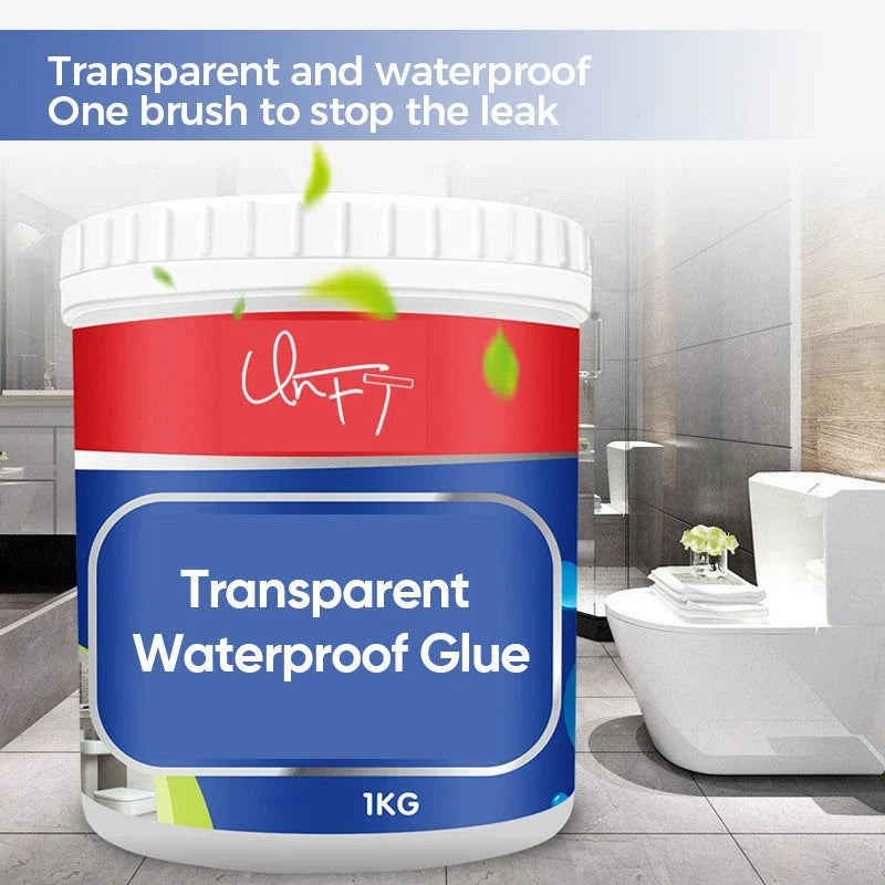 Waterproof Sealant | Transparent, Paintable & Water-Resistant | Includes Brush
