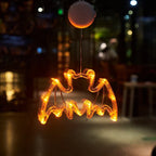 Window Lights | Battery-Powered LED Silhouettes | Pumpkin, Bat & Ghost