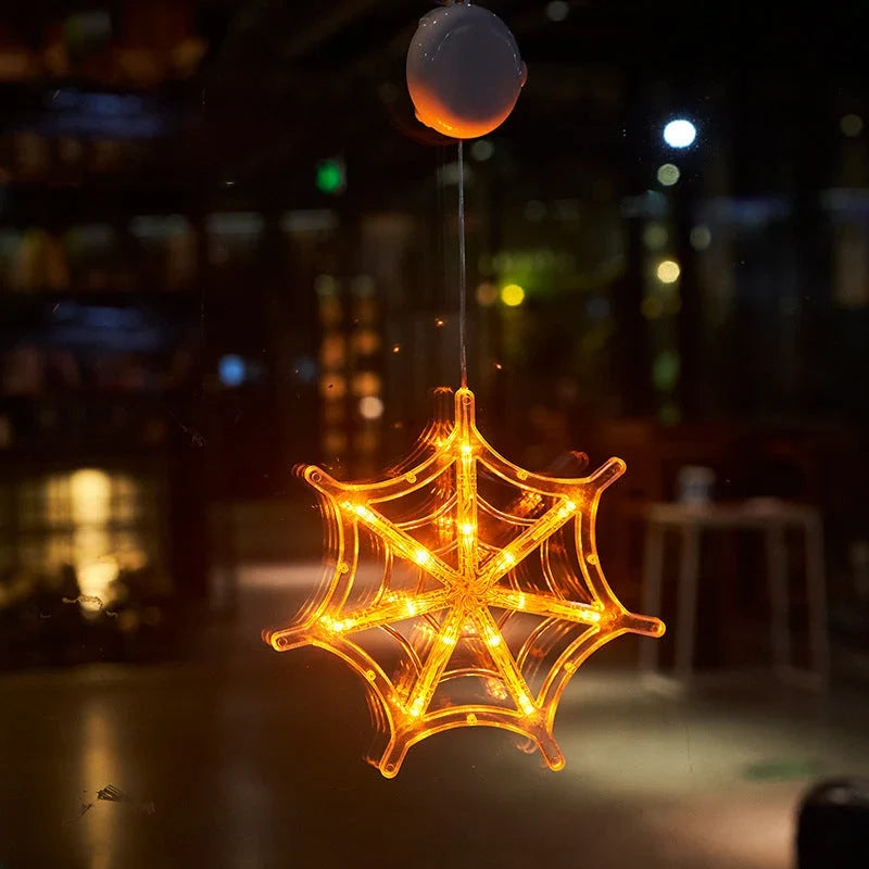 Window Lights | Battery-Powered LED Silhouettes | Pumpkin, Bat & Ghost