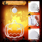 Window Lights | Battery-Powered LED Silhouettes | Pumpkin, Bat & Ghost