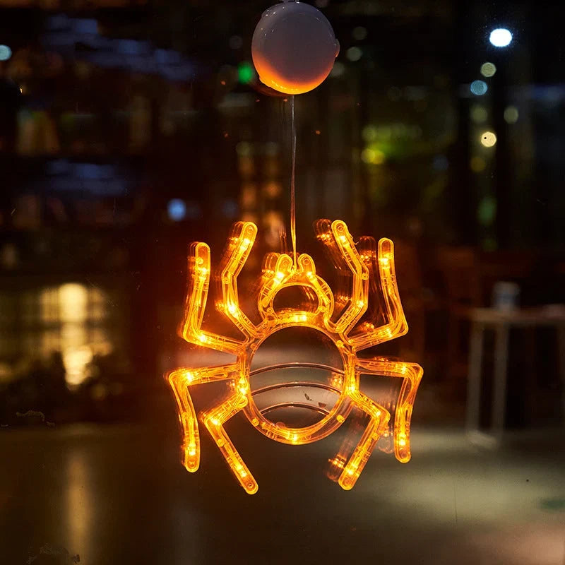 Window Lights | Battery-Powered LED Silhouettes | Pumpkin, Bat & Ghost