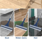 Window Squeegee | 2-In-1 Microfiber & Squeegee | Telescopic Handle
