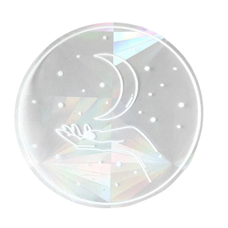 Window Sticker | 3D Prism Rainbow, Static Cling & Repositionable