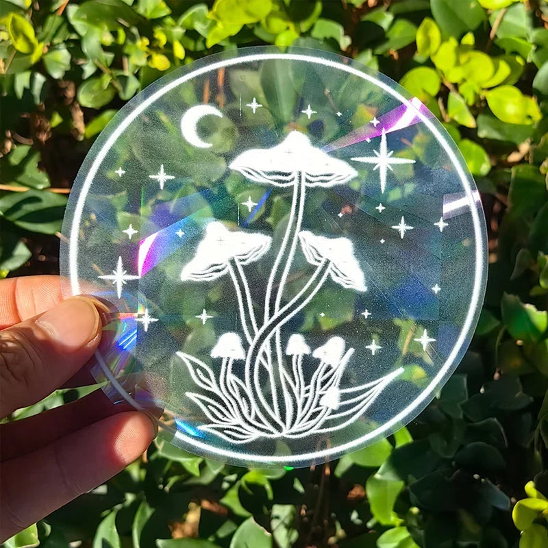 Window Sticker | 3D Prism Rainbow, Static Cling & Repositionable