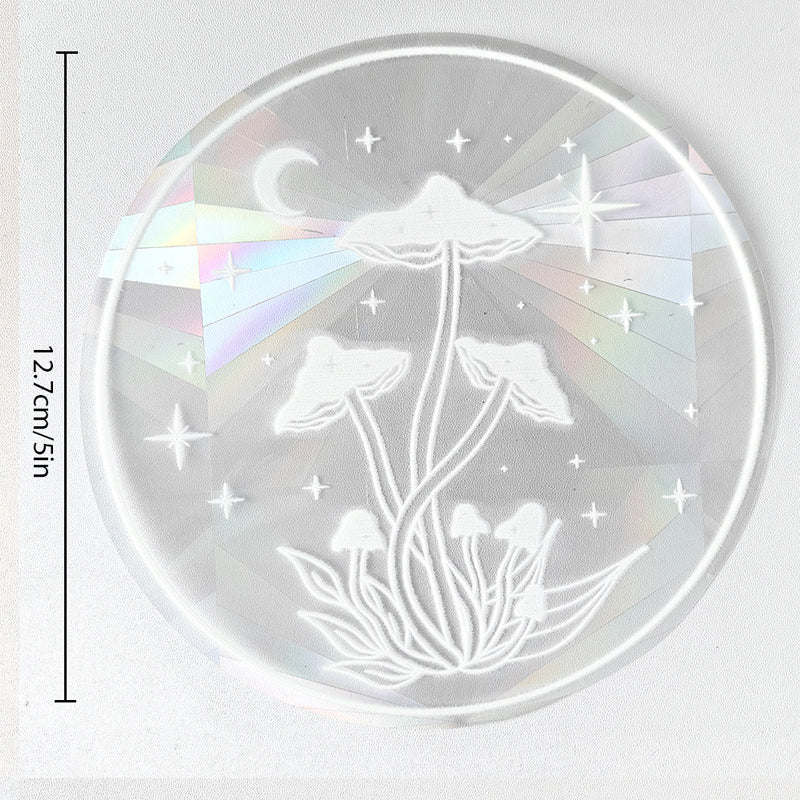 Window Sticker | 3D Prism Rainbow, Static Cling & Repositionable
