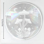 Window Sticker | 3D Prism Rainbow, Static Cling & Repositionable