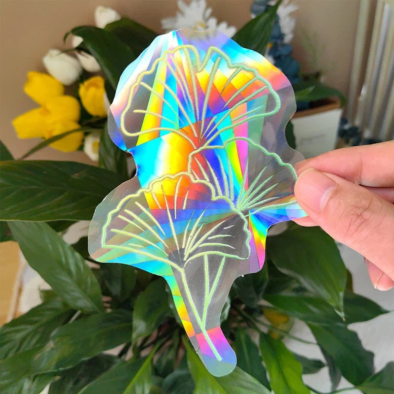 Window Sticker | 3D Prism Rainbow, Static Cling & Repositionable
