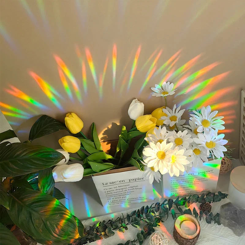 Window Sticker | 3D Prism Rainbow, Static Cling & Repositionable