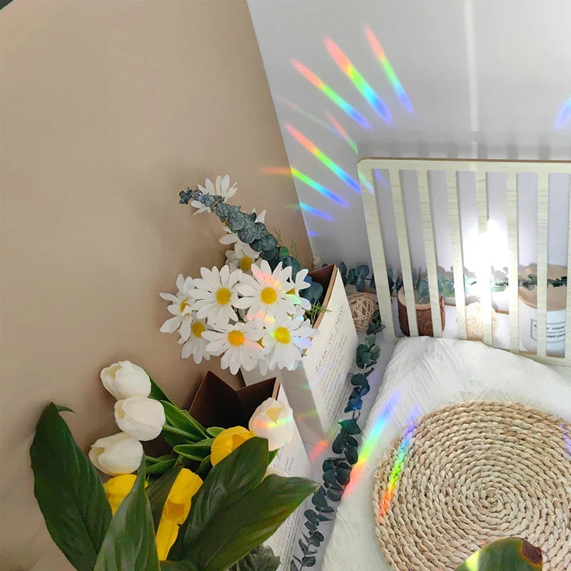 Window Sticker | 3D Prism Rainbow, Static Cling & Repositionable