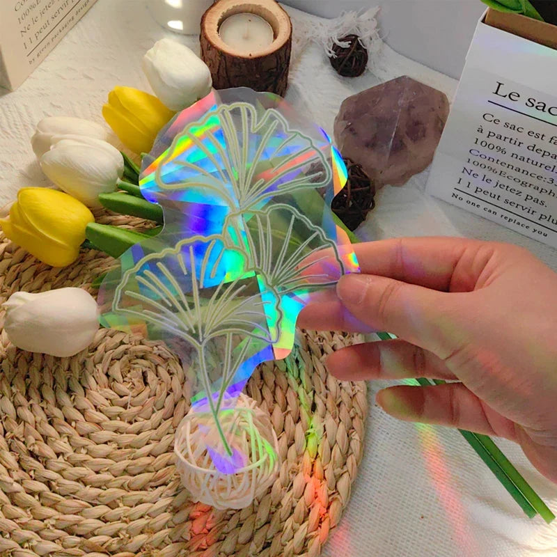 Window Sticker | 3D Prism Rainbow, Static Cling & Repositionable