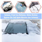 Windshield Cover | Double-Sided Black & Silver Waterproof 210D Oxford | 190 x 94 cm