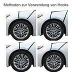 Windshield Cover | Double-Sided Black & Silver Waterproof 210D Oxford | 190 x 94 cm