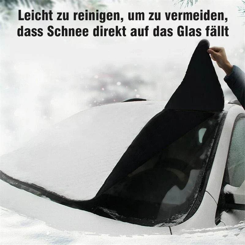 Windshield Cover | Double-Sided Black & Silver Waterproof 210D Oxford | 190 x 94 cm