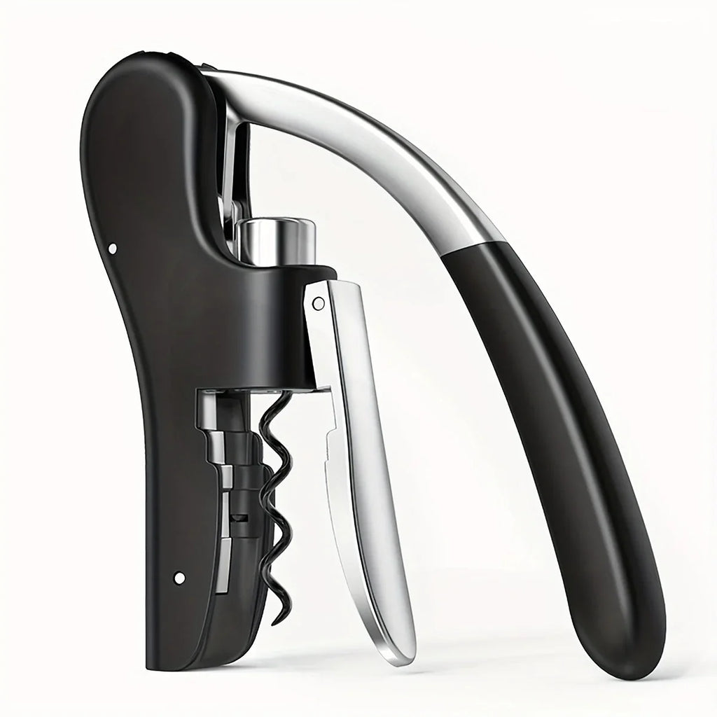 Wine Corkscrew | Lever Mechanism & Ergonomic Handle