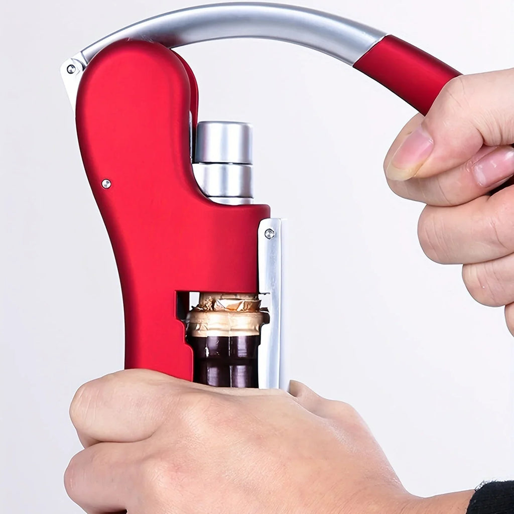 Wine Corkscrew | Lever Mechanism & Ergonomic Handle