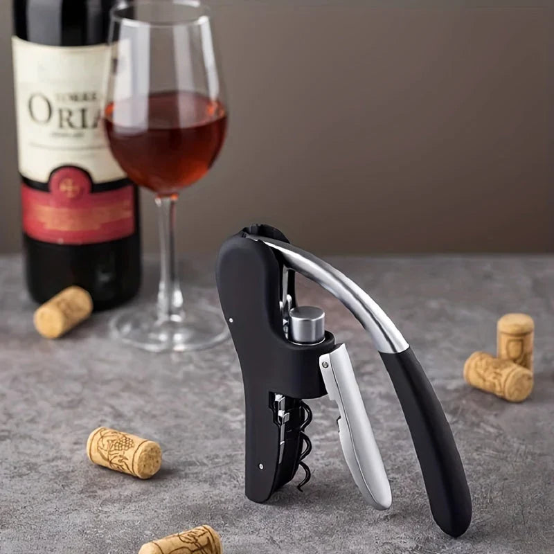 Wine Corkscrew | Lever Mechanism & Ergonomic Handle