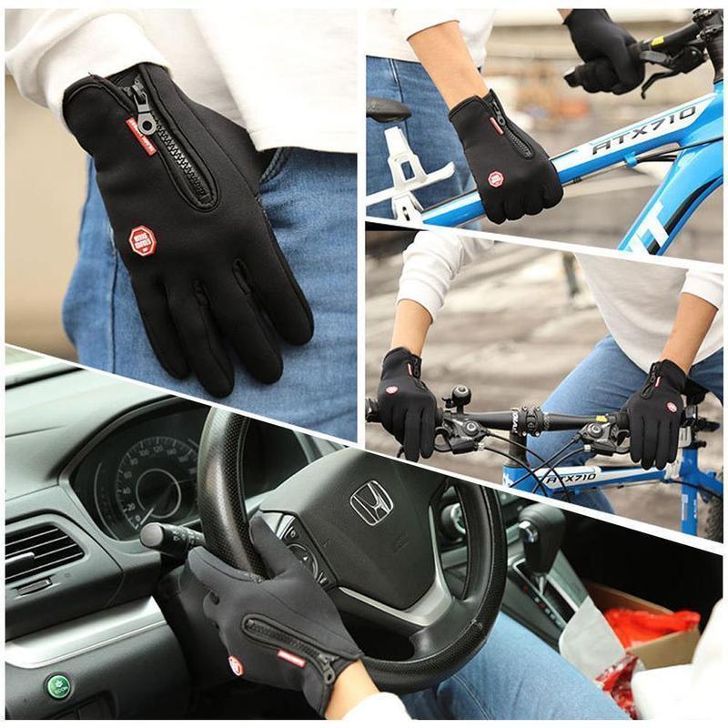 Winter Gloves | Waterproof & Windproof Fleece-Lined