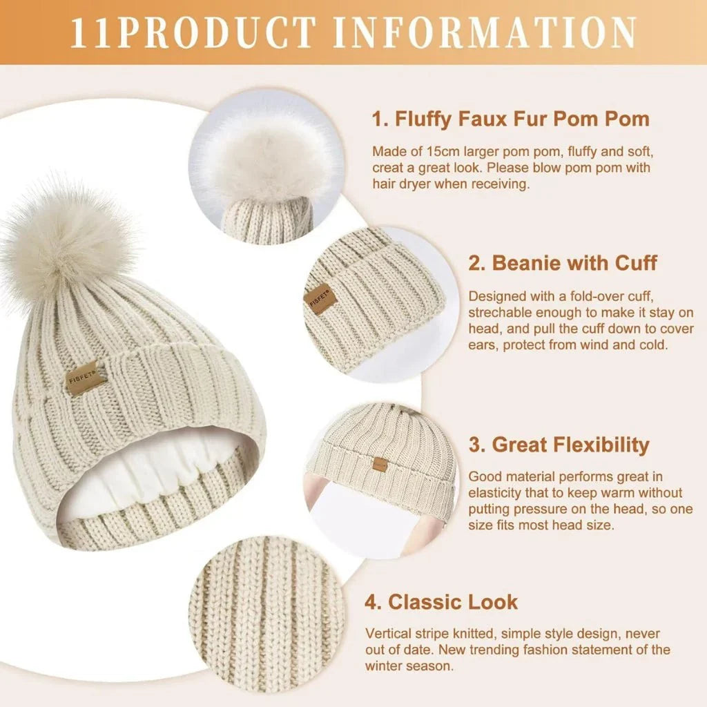 Winter Set | Soft Knit & Touchscreen | Beanie, Scarf & Gloves