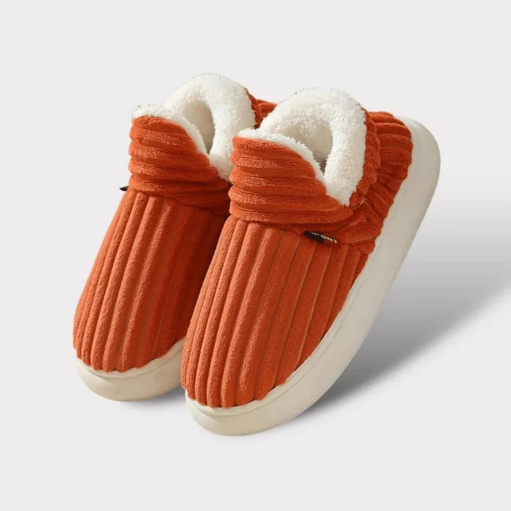 Winter Slippers | Plush Cotton Lining & Non-Slip Rubber Sole