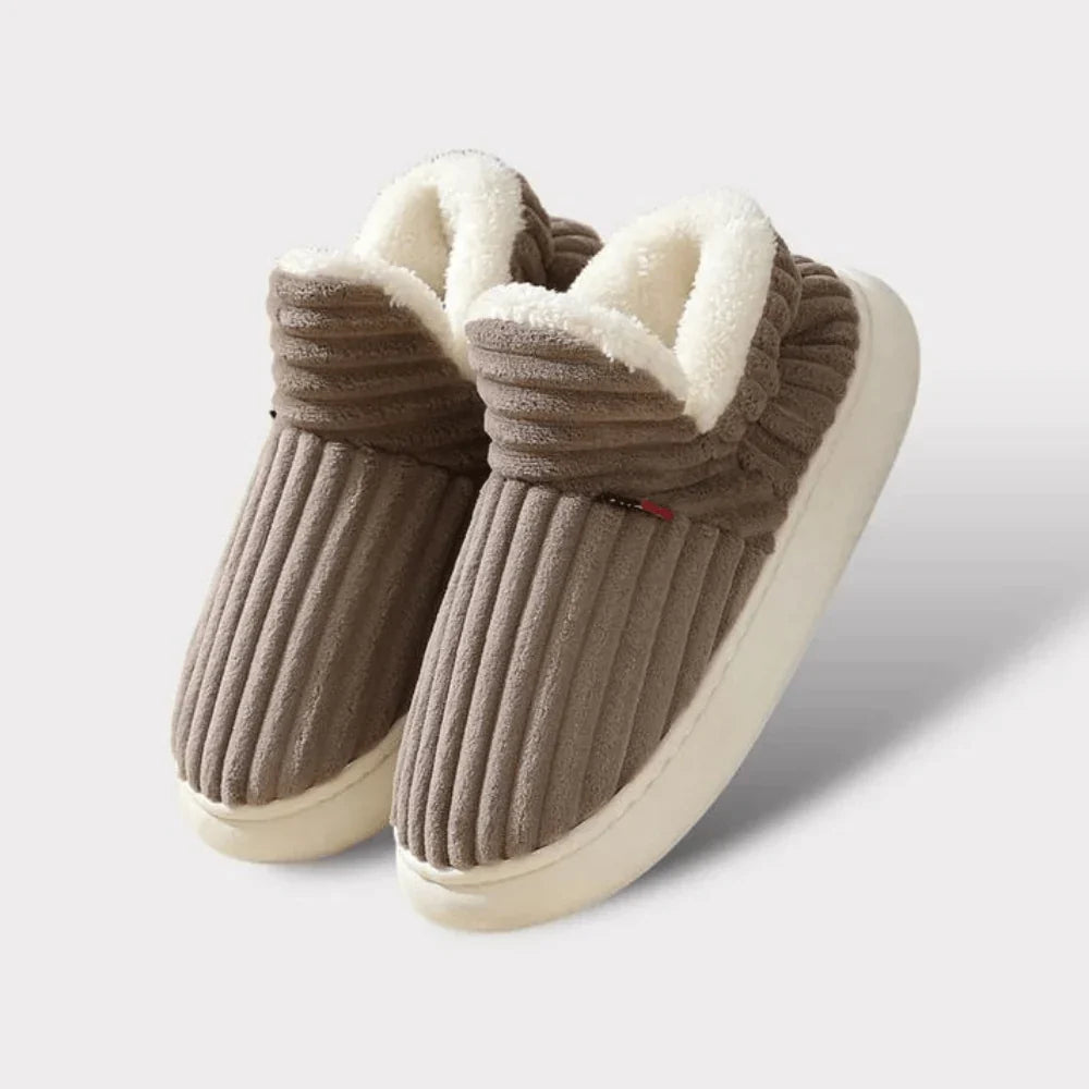 Winter Slippers | Plush Cotton Lining & Non-Slip Rubber Sole