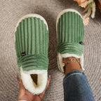 Winter Slippers | Plush Cotton Lining & Non-Slip Rubber Sole