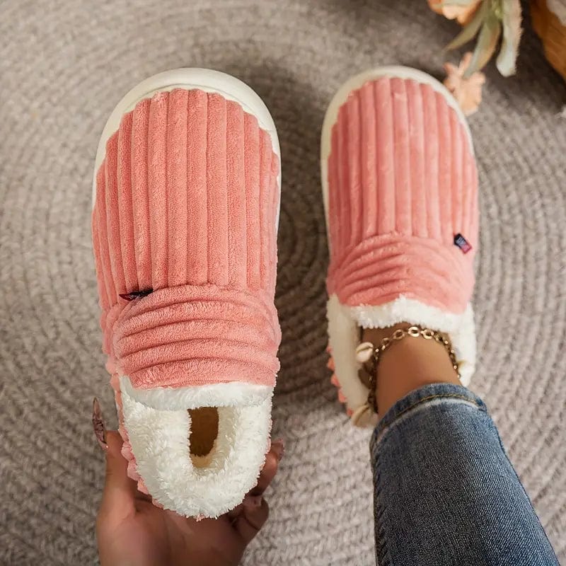 Winter Slippers | Plush Cotton Lining & Non-Slip Rubber Sole