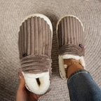 Winter Slippers | Plush Cotton Lining & Non-Slip Rubber Sole