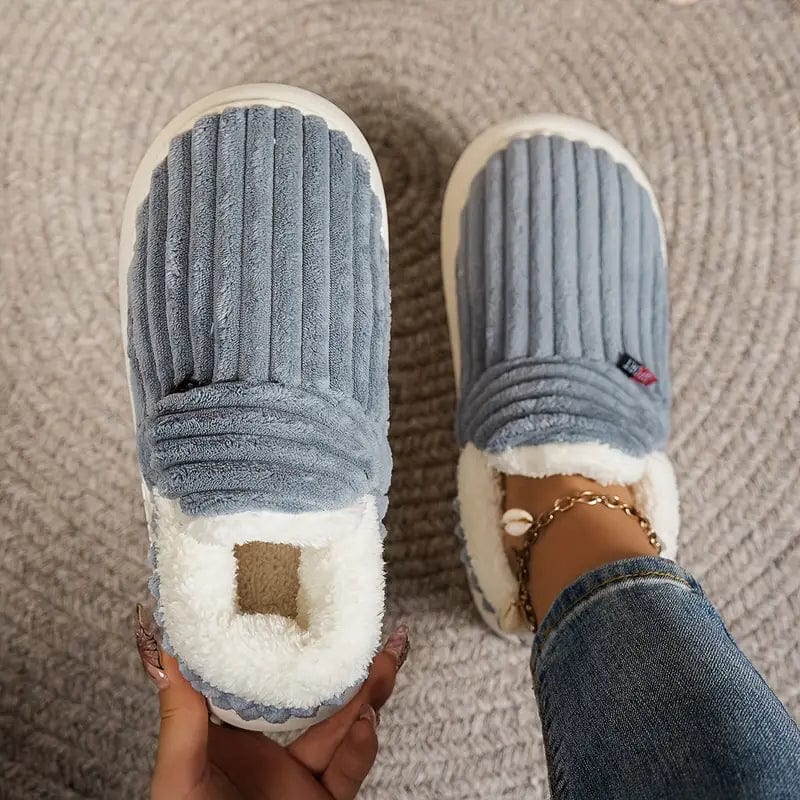 Winter Slippers | Plush Cotton Lining & Non-Slip Rubber Sole