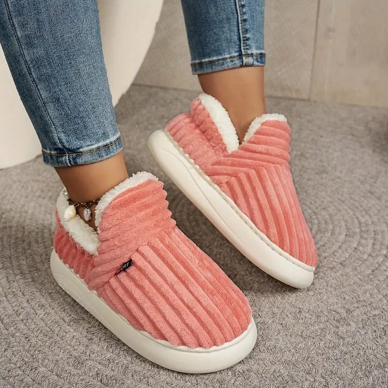 Winter Slippers | Plush Cotton Lining & Non-Slip Rubber Sole